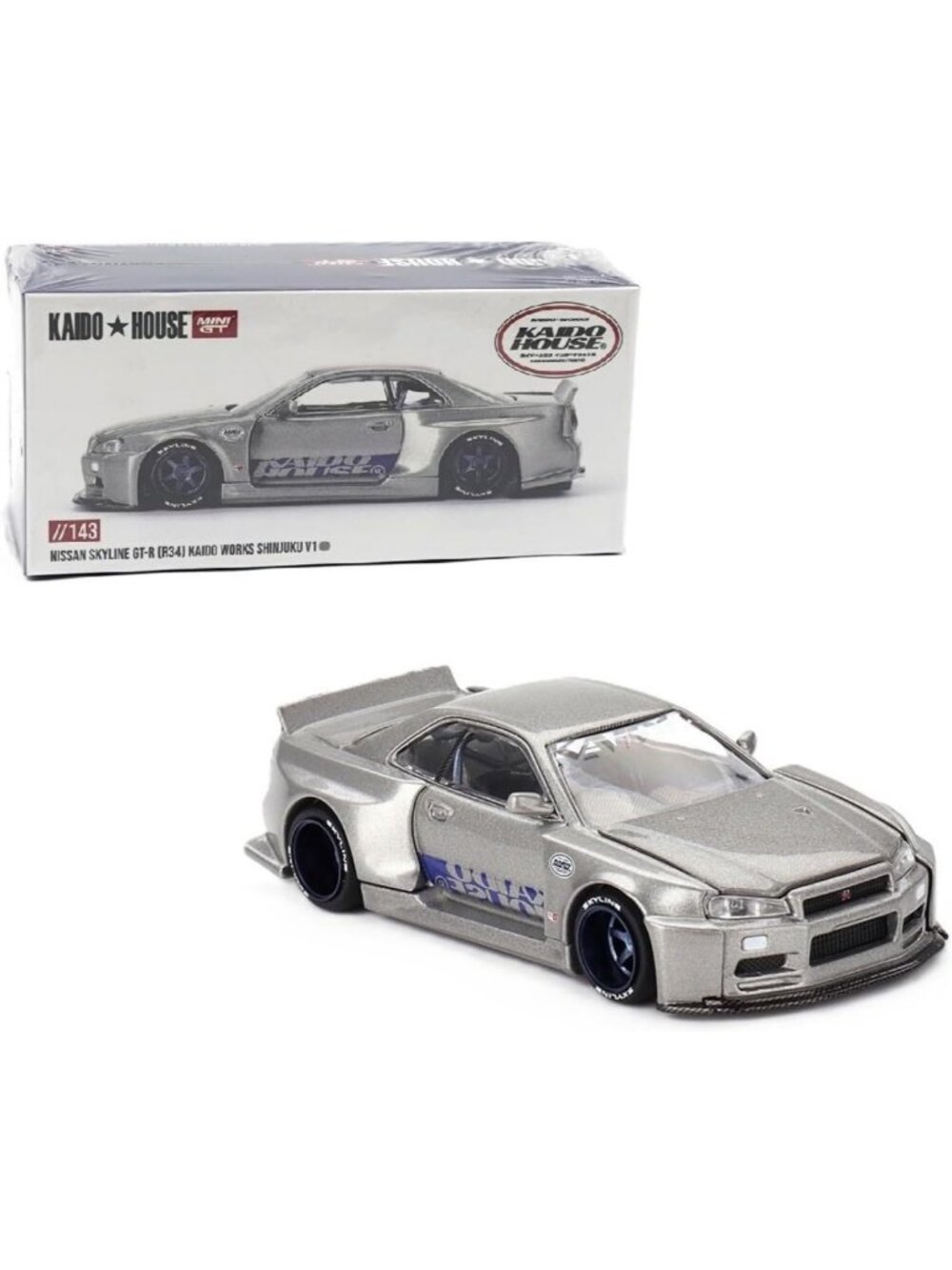 Limited Edition 1:64 Diecast Model Car - Nissan Skyline GT-R (R34) Collectible